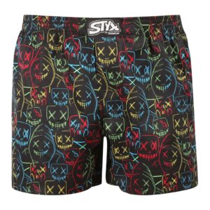 Pánské trenky Styx premium art klasická guma masky (AP1853) XXL