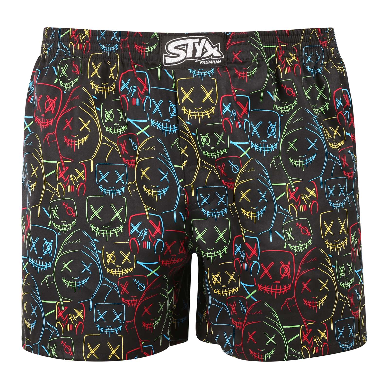 Pánské trenky Styx premium art klasická guma masky (AP1853) XXL