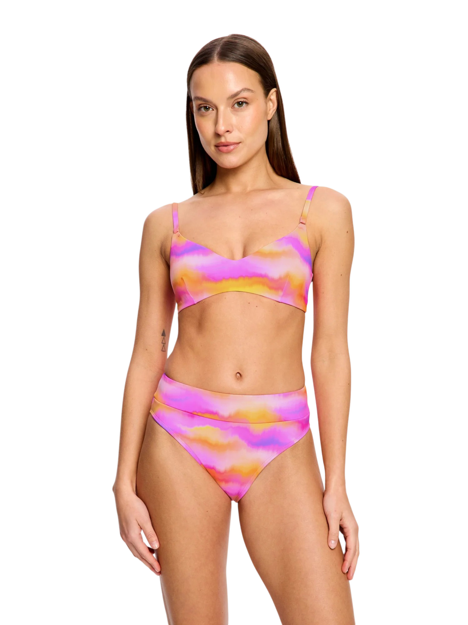 Plavky Modibodi Sunset Bikini Top Hazy Pink horní díl (PMSBTHP) XXL