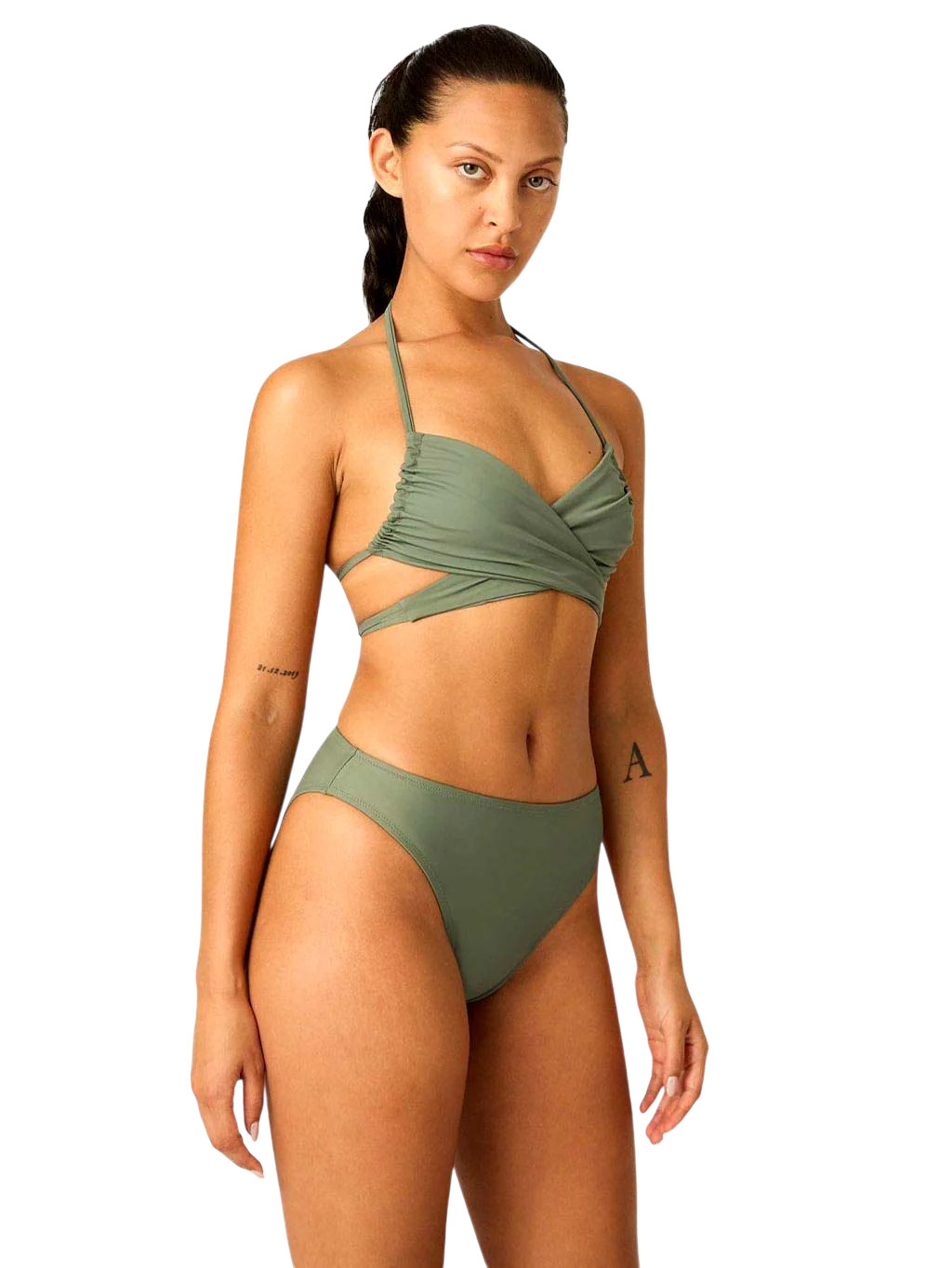 Plavky Modibodi variabilní bikini oasis green horní díl (PMVBOGHD) L