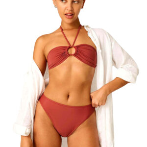 Plavky Modibodi variabilní bikini sahara red horní díl (PMVBSRHD) L