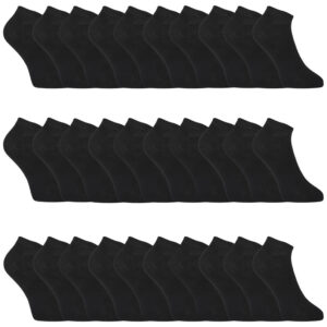 30PACK ponožky Styx nízké bambusové černé (30HBN960) L