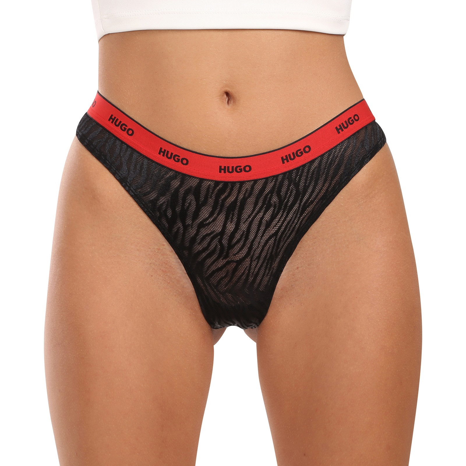 3PACK dámská tanga HUGO vícebarevná (50523829 002) XXL - Obrázek 2