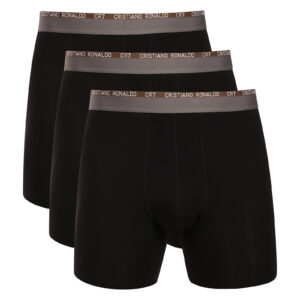 3PACK pánské boxerky CR7 bambusové černé (7203-53-2300) L
