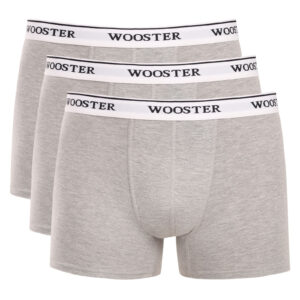3PACK pánské boxerky Wooster šedé (W-632) M