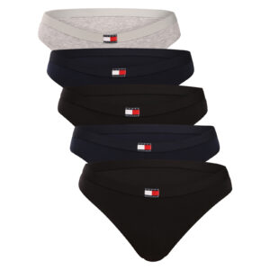 5PACK dámská tanga Tommy Hilfiger vícebarevná (UW0UW05642 0R1) L