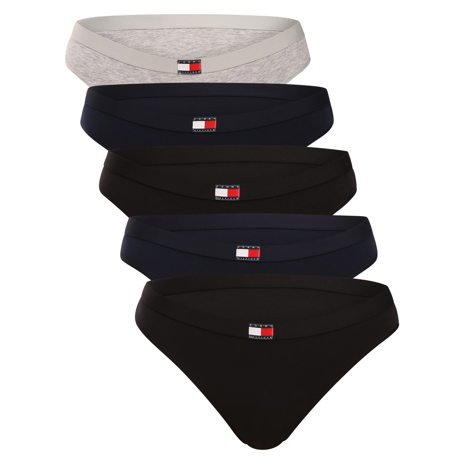5PACK dámská tanga Tommy Hilfiger vícebarevná (UW0UW05642 0R1) L