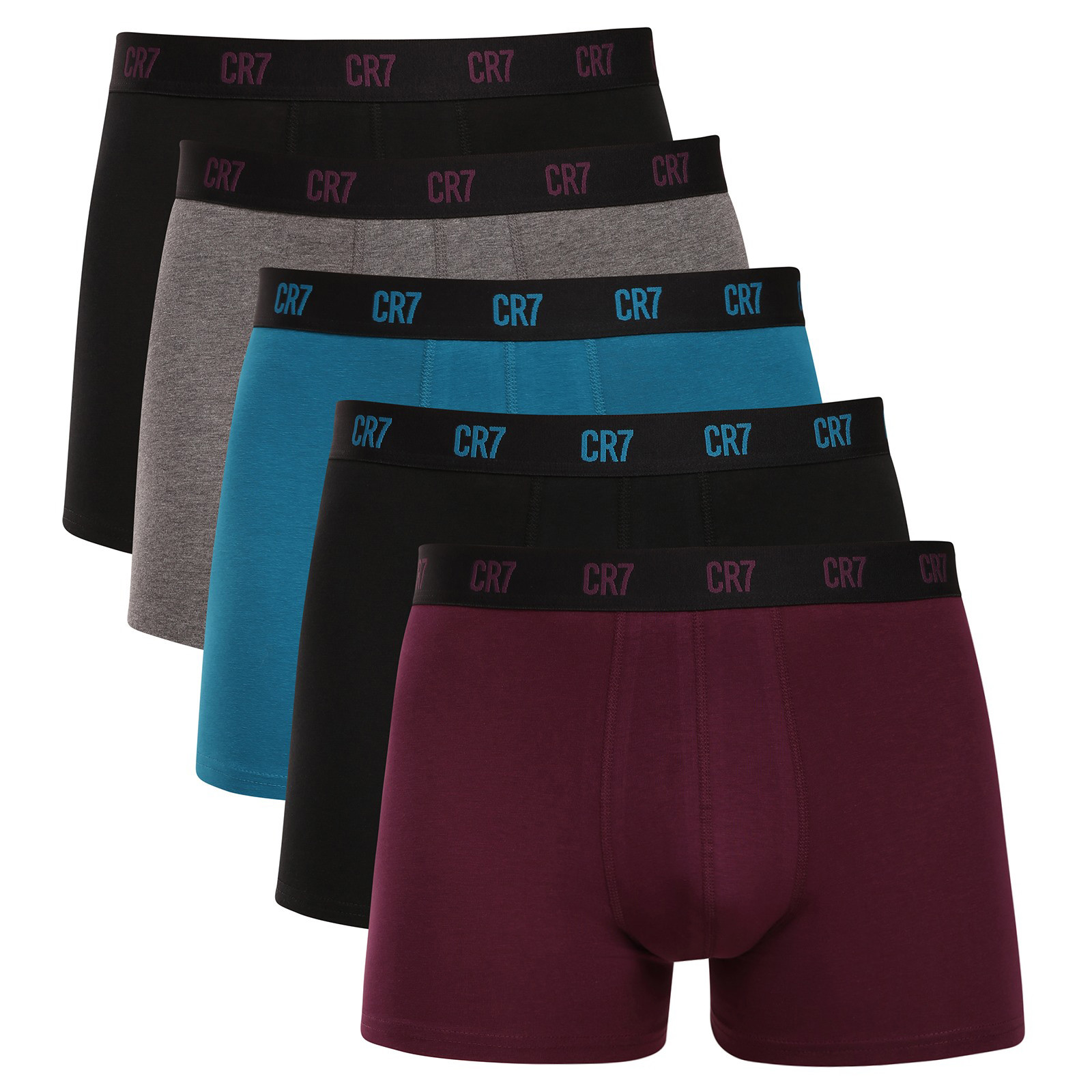 5PACK pánské boxerky CR7 vícebarevné (8125-49-2359) XL