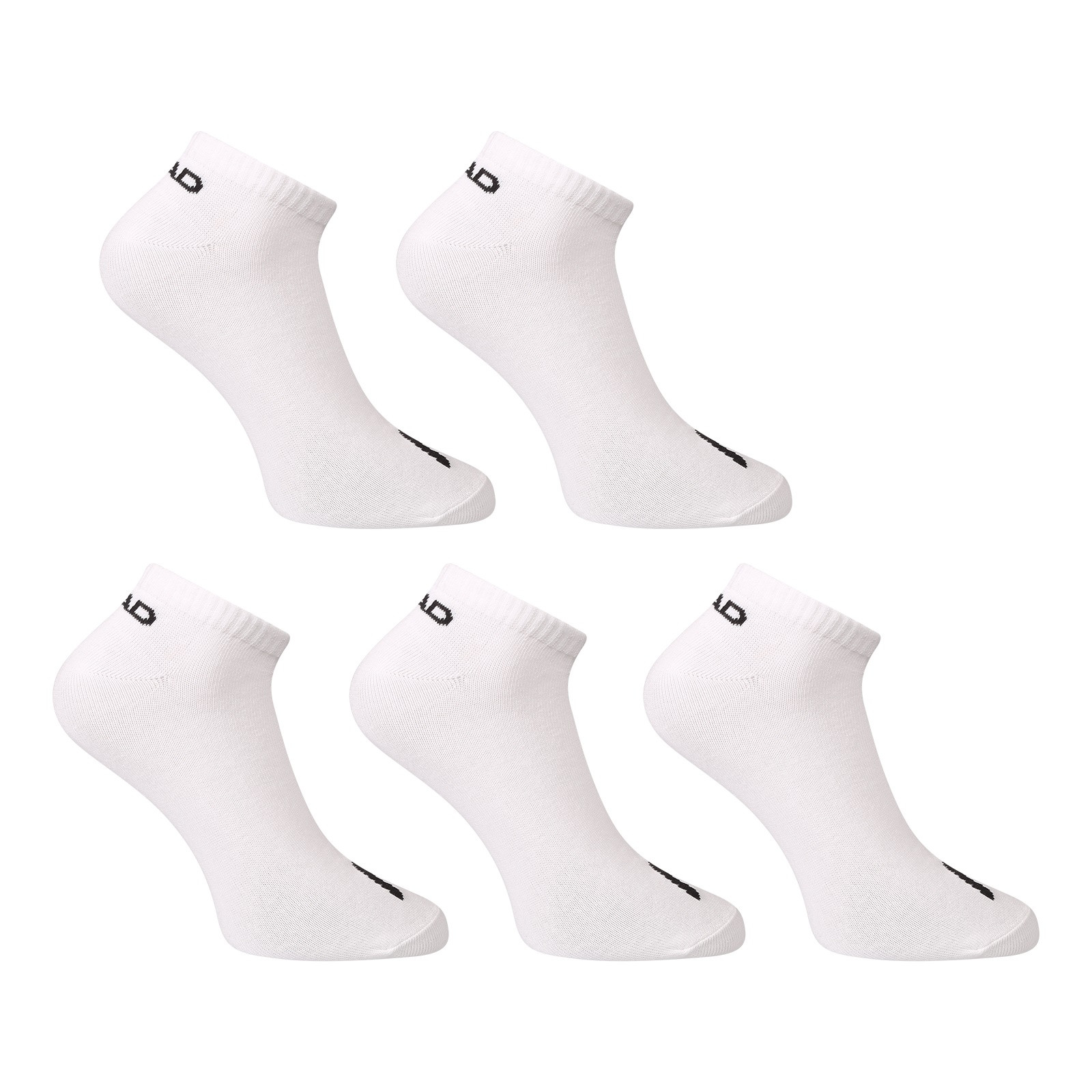 5PACK sportovní ponožky HEAD nízké bílé (701232768 002) L