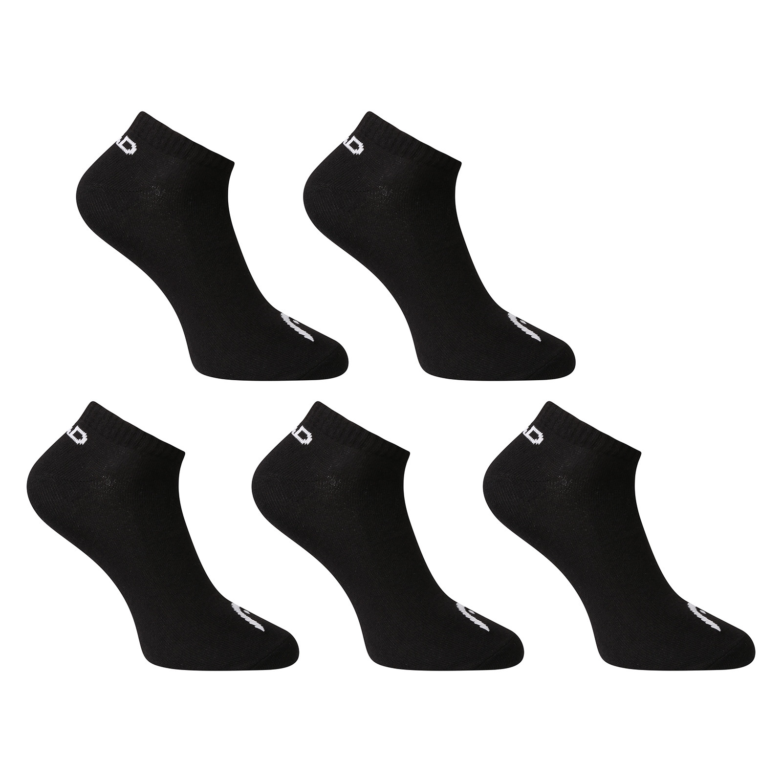 5PACK sportovní ponožky HEAD nízké černé (701232768 001) S