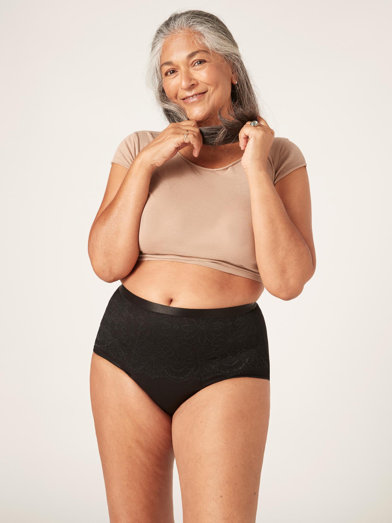 Absorpční kalhotky Modibodi Hi-Waist Brief Ultra - VYBALENÉ (MODI4121VYB) M