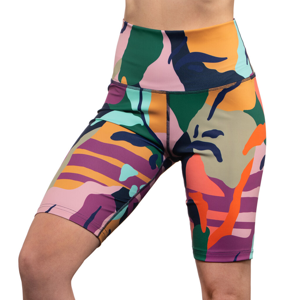 Dámské legínové kraťasy Horsefeathers Tikka Abstract II vícebarevné (TW035H) XL - Obrázek 2