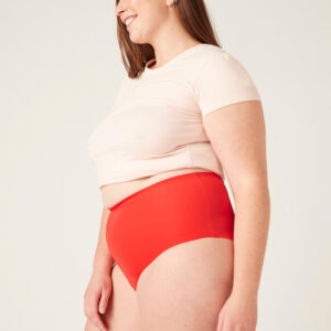 Menstruační kalhotky Modibodi Seamfree Full Brief Heavy-Overnight Waratah Red (MODI4064WR) S