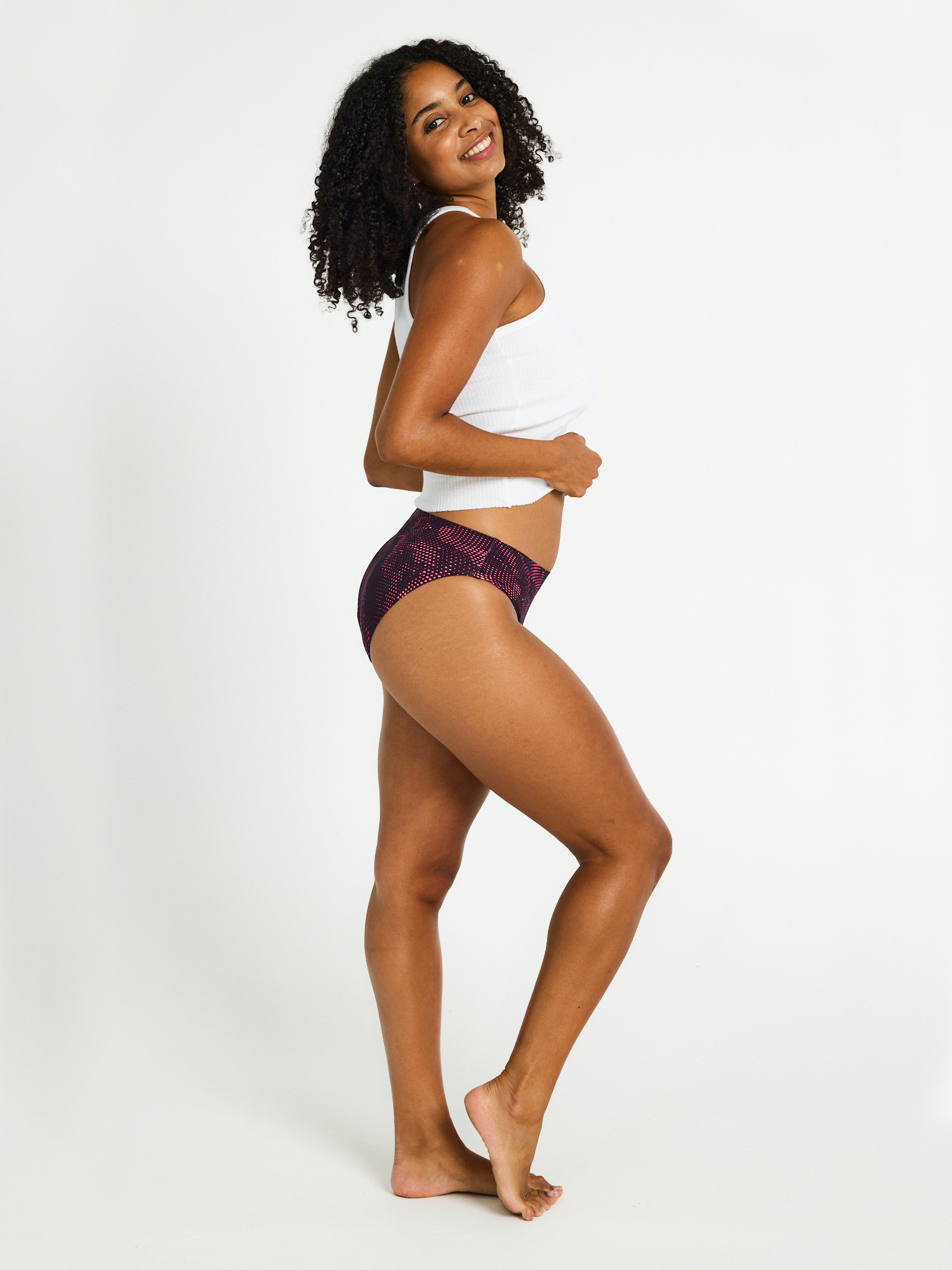 Menstruační kalhotky PUMA & Modibodi Seamfree Active Bikini Moderate-Heavy Flame Haze Pink (MODI4073FHP) XXL - Obrázek 2