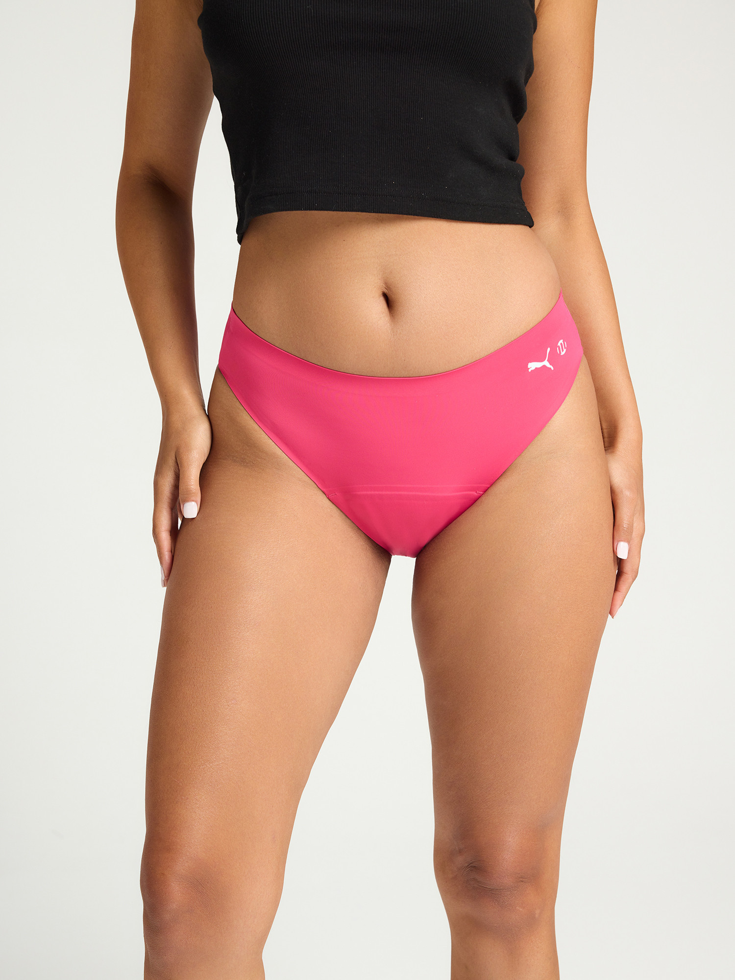 Menstruační kalhotky PUMA & Modibodi Seamfree Active Bikini Moderate-Heavy Garnet Rose Pink (MODI4073GRP) M - Obrázek 2