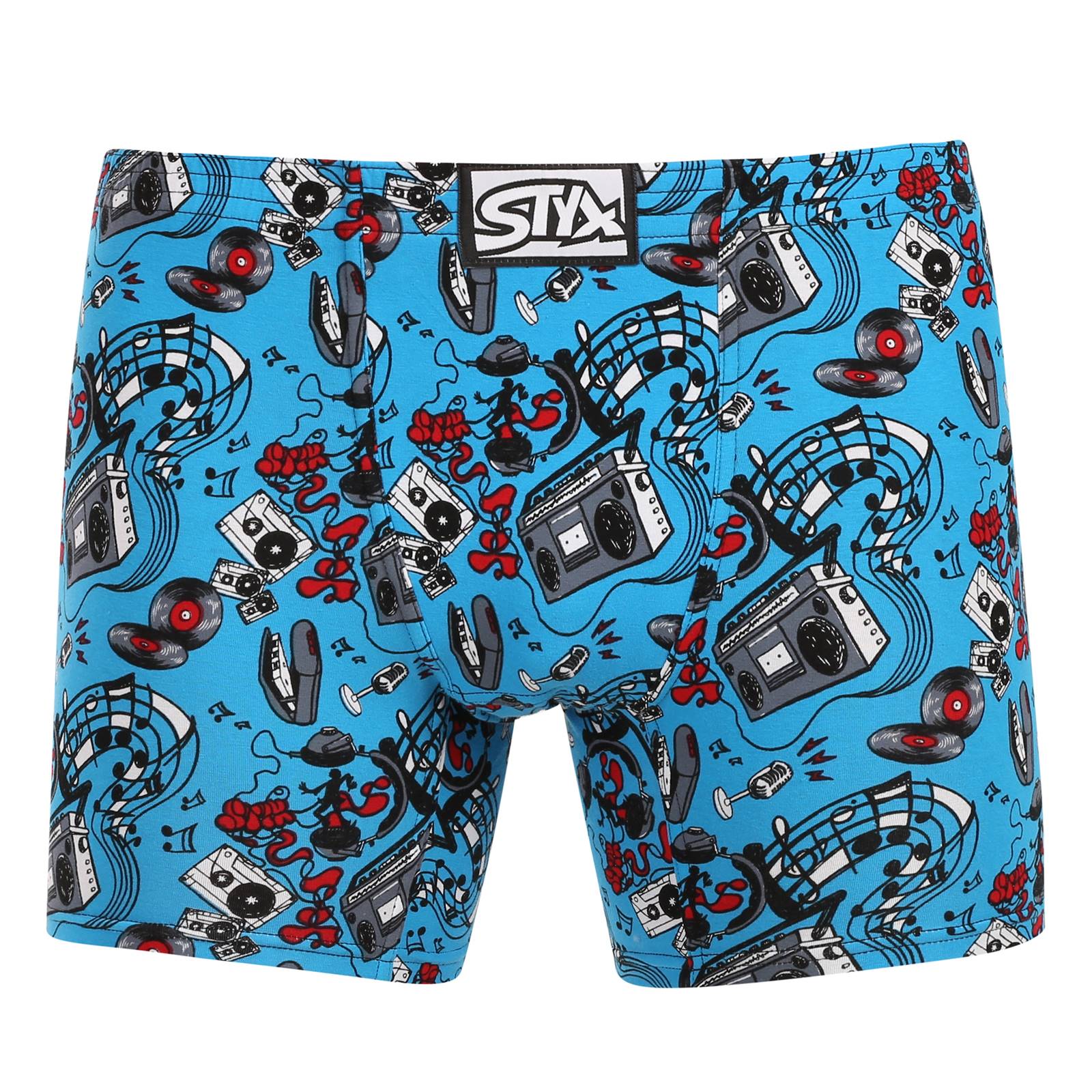 Pánské boxerky Styx long art klasická guma hudba (FN1558) S