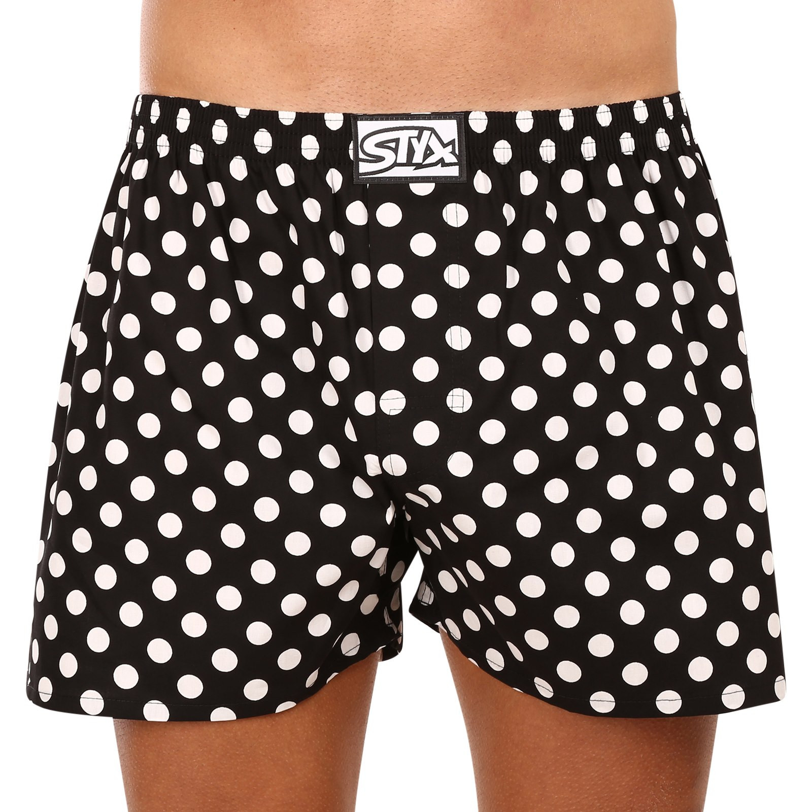 Pánské trenky Styx art klasická guma nadrozměr puntíky (E1650) 3XL