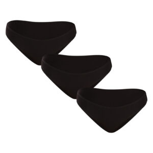 2. jakost 3PACK dámské kalhotky Nedeto černé (3NK01/II) XS