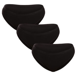 2. jakost 3PACK dámské kalhotky Pietro Filipi černé (3KB001/II) XS
