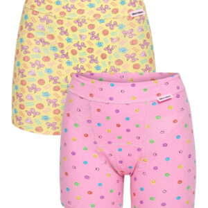 2PACK dívčí menstruační kalhotky Modibodi Teen Sleep Short Super Carnival Spirit (DMKMTSSSCS) 16-18 let