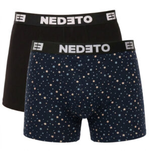2PACK pánské boxerky Nedeto vícebarevné (2NBV11) 5XL