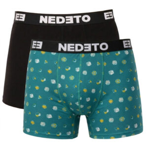 2PACK pánské boxerky Nedeto vícebarevné (2NBV12) 4XL