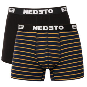 2PACK pánské boxerky Nedeto vícebarevné (2NBV13) 5XL