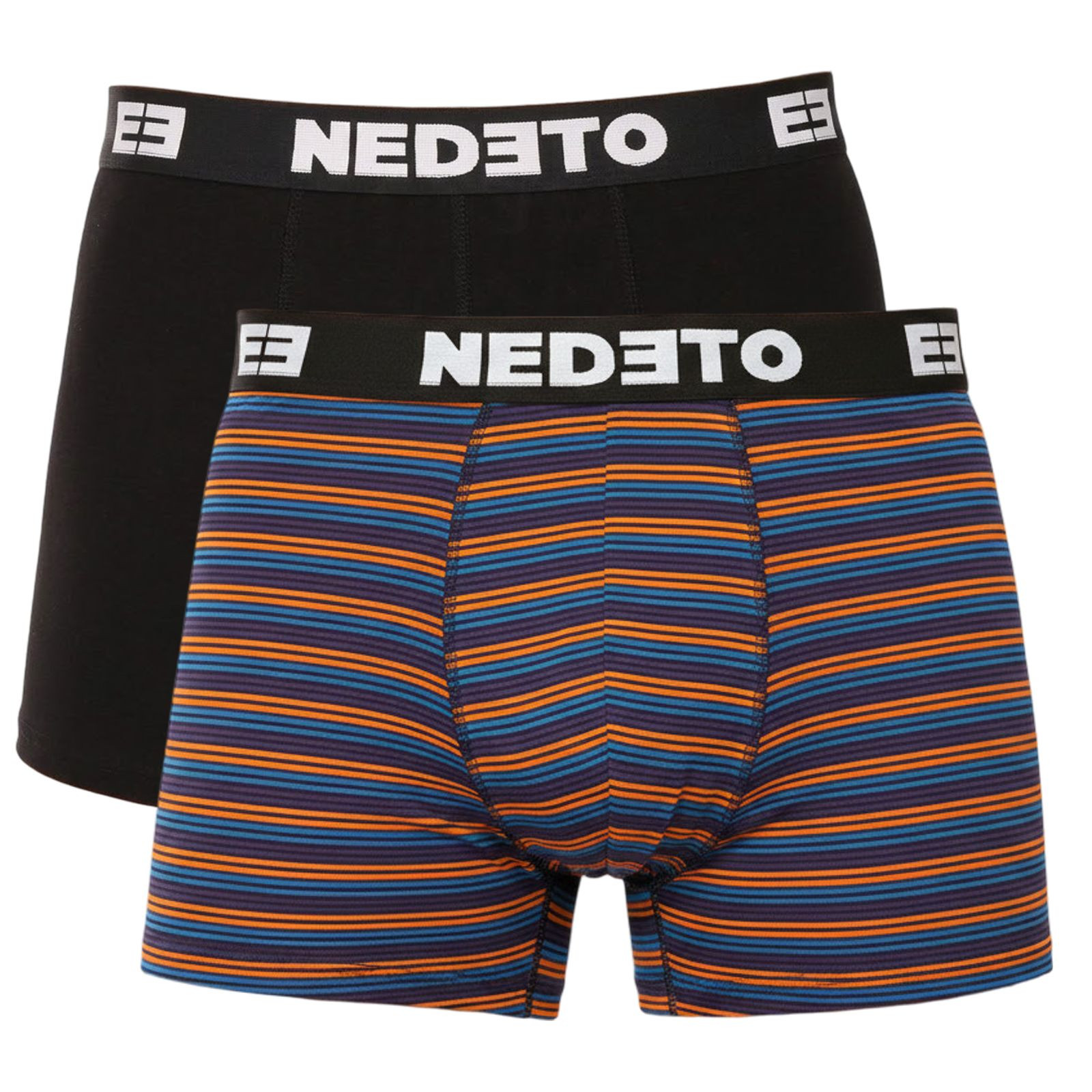2PACK pánské boxerky Nedeto vícebarevné (2NBV14) 5XL