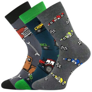 3PACK dětské ponožky Boma vícebarevné (Sibiř 08 - mix A) 30/34