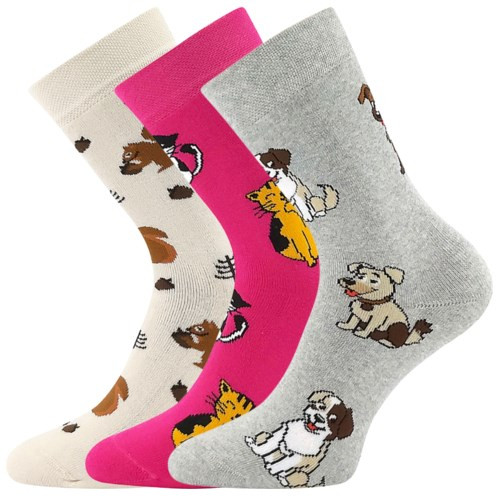 3PACK dětské ponožky Boma vícebarevné (Sibiř 08 - mix B) 35/38