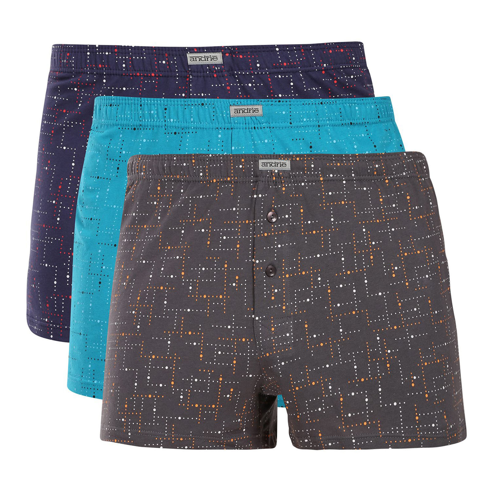 3PACK pánské trenky Andrie vícebarevné (PS 5669) L