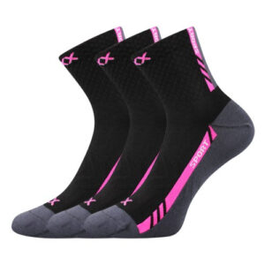 3PACK ponožky VoXX sportovní černé II (Pius) S