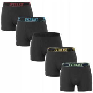 5PACK pánské boxerky Everlast černé (BM005-01) M