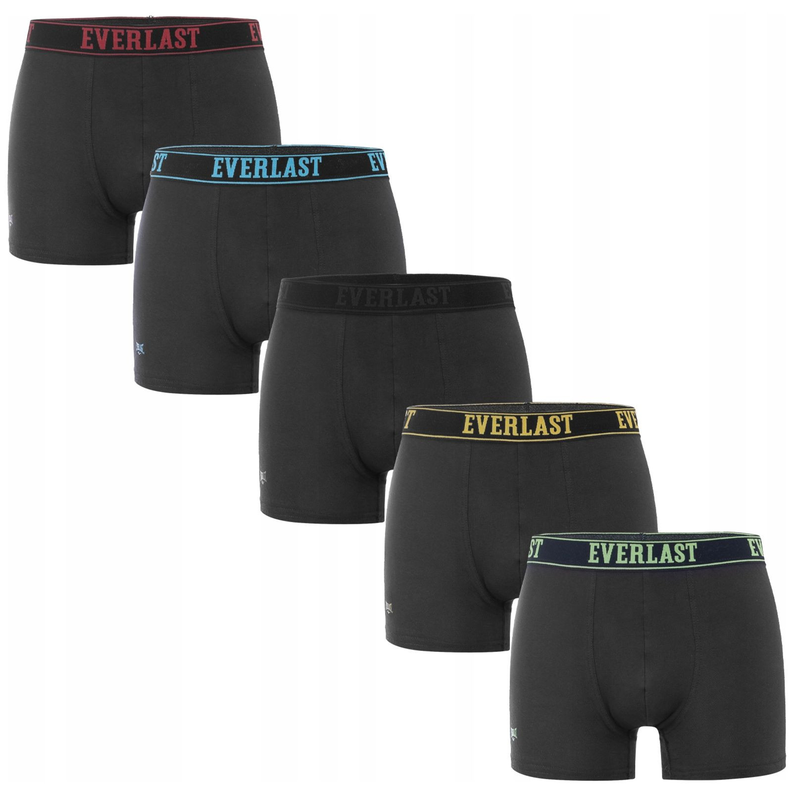 5PACK pánské boxerky Everlast černé (BM005-01) M