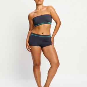 Dámské kalhotky Modibodi Smileyworld Seamless Boyshort Moisture Wicking Steel (MKMSSBMWS) S