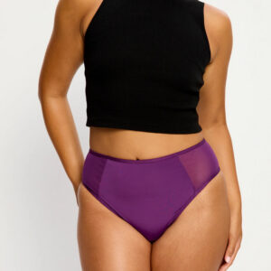 Menstruační kalhotky Modibodi Allure Hi Waist Brief moderate Mystic Purple (MKMAHWBMMP) XXL