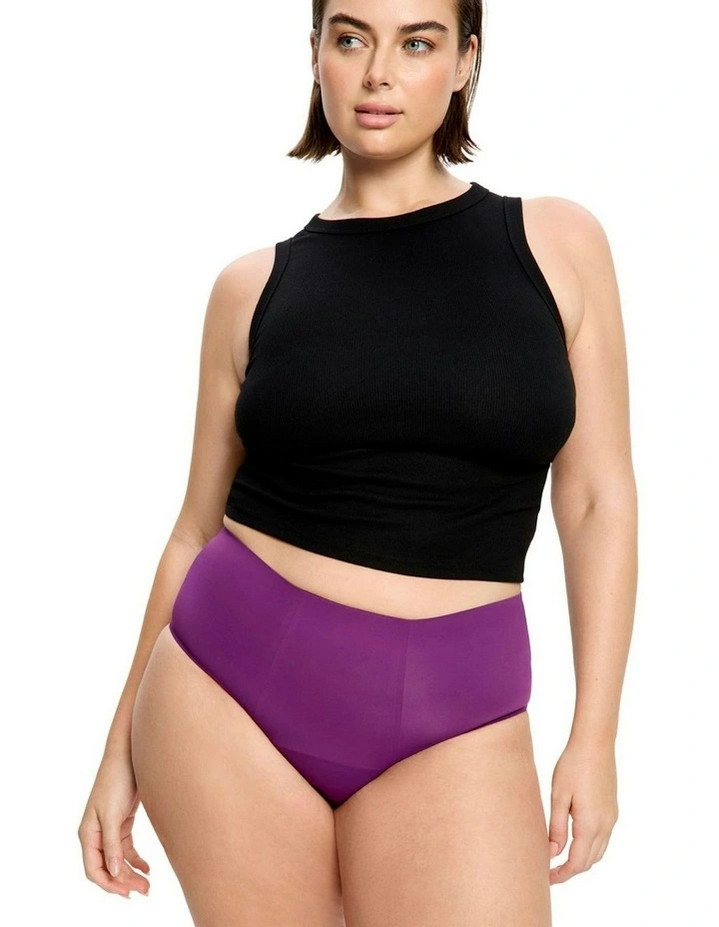 Menstruační kalhotky Modibodi Allure Seamfree Full Brief Super Mystic Purple (MKMASFBSMP) 3XL