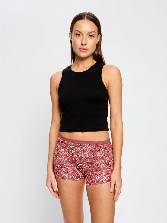 Menstruační kalhotky Modibodi Classic Boyshort Moderate Provence Pink (MKMCBMPP) XS