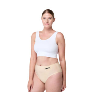 Menstruační kalhotky Wuka bezešvé Stretch Midi Brief Heavy béžové (WSBMBH-nude) L - 3XL