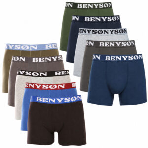 10PACK pánské boxerky Benysøn vícebarevné (4001/4002) M