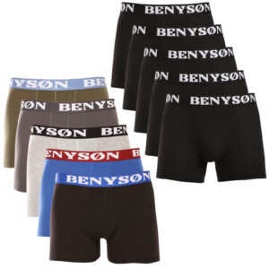 10PACK pánské boxerky Benysøn vícebarevné (4002/4004) M