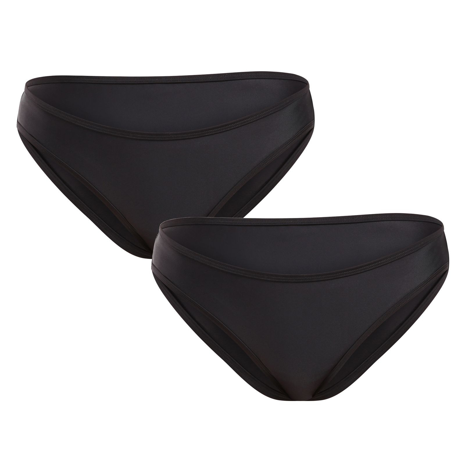 2PACK dívčí menstruační plavky Pietro Filipi nízké heavy černé spodní díl (2PUT6) 14-16 let