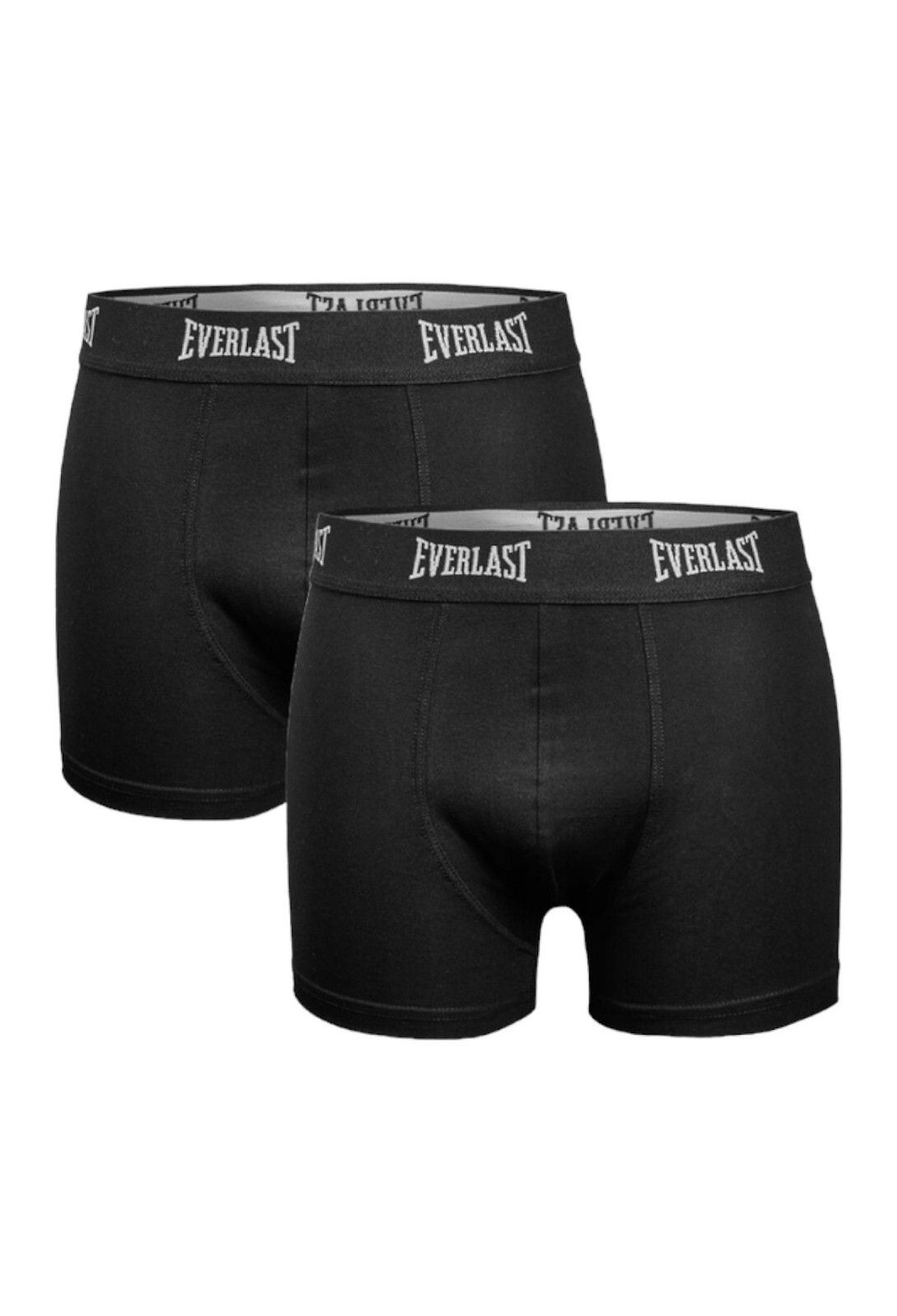2PACK pánské boxerky Everlast černé (BM002-black/black) 3XL