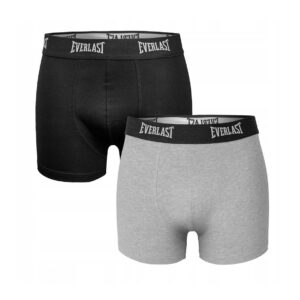 2PACK pánské boxerky Everlast vícebarevné (BM002-black/grey) XXL