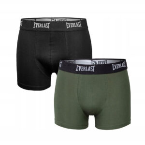 2PACK pánské boxerky Everlast vícebarevné (BM002-black/khaki) M