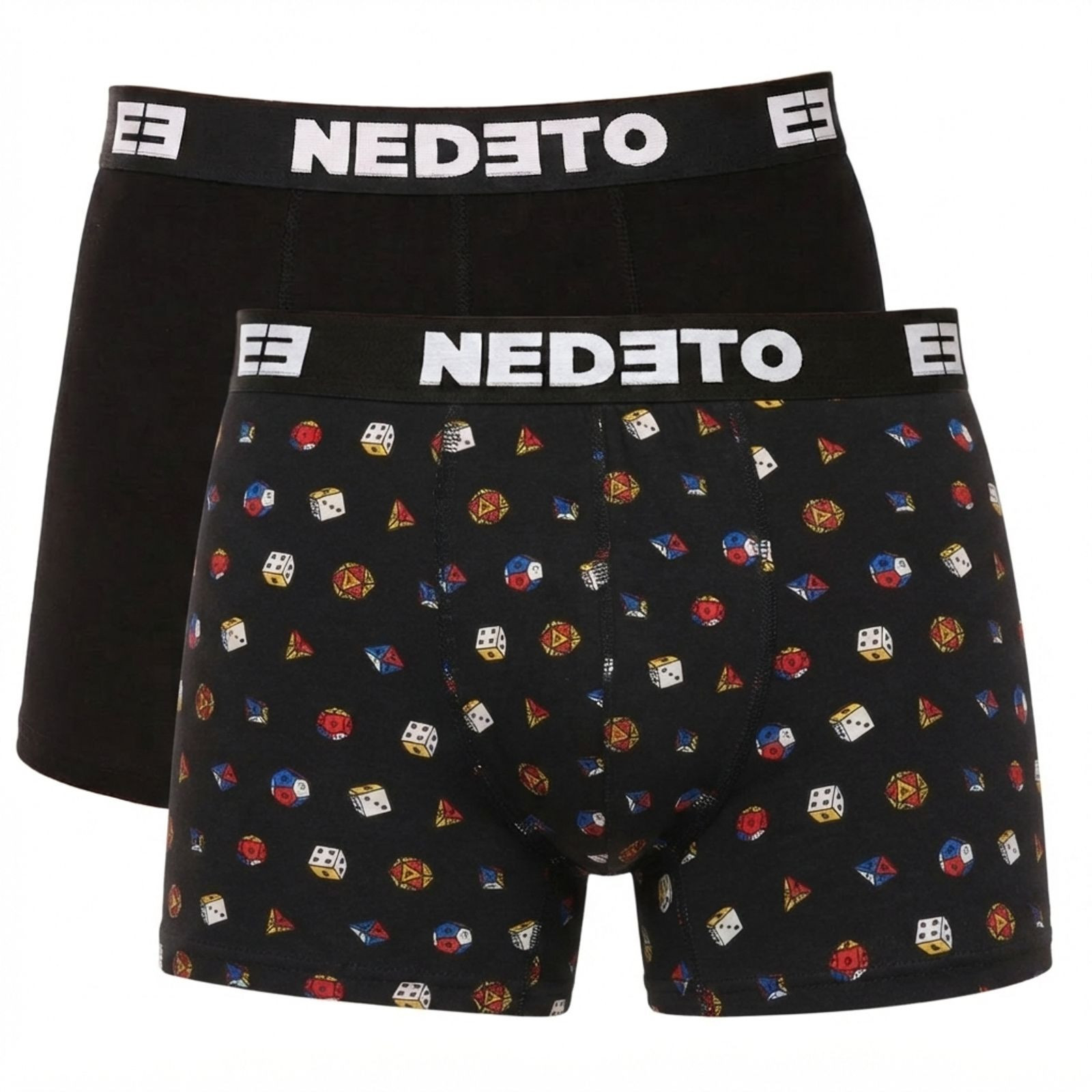 2PACK pánské boxerky Nedeto vícebarevné (2NBV19) L