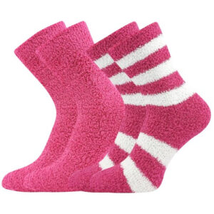 2PACK ponožky Boma domácí růžové (Světlana-magenta) S