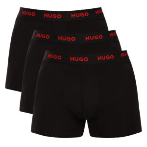 3PACK pánské boxerky HUGO černé (50532613 001) M