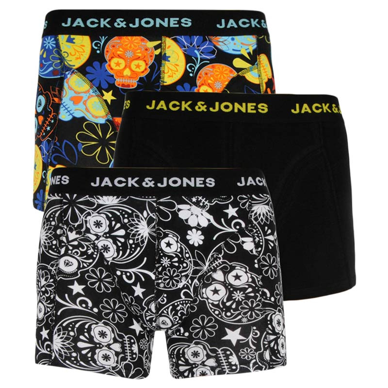 3PACK pánské boxerky Jack and Jones vícebarevné (12185485) M