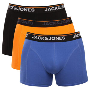 3PACK pánské boxerky Jack and Jones vícebarevné (12291648-Beau Blue) S